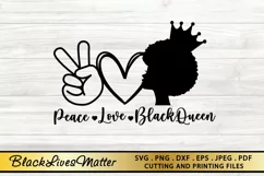 Black Woman SVG PNG EPS DXF Black Queen SVG MELANIN SVG Product Image 2