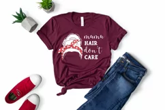 Mama hair don't care PNG, Sublimation. Product Image 2