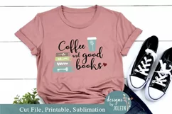 Coffee and good books SVG, Sublimation, Printable Product Image 4