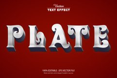 Silver text effect, editable grey text style Product Image 1
