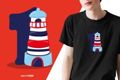 Nautical Number 1 T-Shirt Design | Sublimation T-Shirt Product Image 4