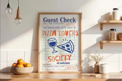 Funny Guest Check PNG Vintage Diner Style, Sublimation PNG. Product Image 2
