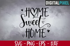 Home Sweet Home Svg, Welcome Home Svg, Family Svg, Wood Sign Product Image 1