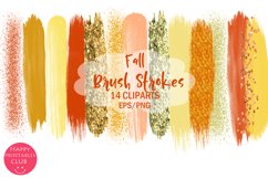 Fall Brush Strokes Clipart I Brush Strokes Clipart Product Image 1