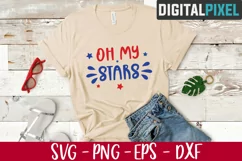 Oh My Stars Svg, 4th Of July Svg, Independence Day Svg Product Image 2