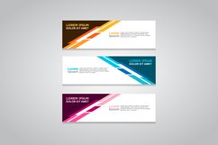 Vector abstract design web banner template Product Image 1