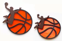 Basketball 3D Layered SVG, Sports Laser Cut File, wall art Product Image 4