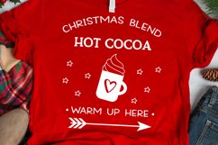 Hot Cocoa Sign Svg, Christmas Blend Hot Cocoa Svg, Kids Svg Product Image 1