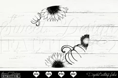 sunflowers and pumpkins wreath SVG Product Image 2