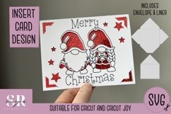Christmas insert card design| Paper cutting | Cricut Joy svg Product Image 1