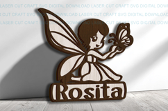 Fairy Toddler Name Sign SVG laser cut, Cricut Product Image 2