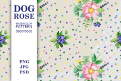 Watercolor floral pattern. Digital paper Product Image 1