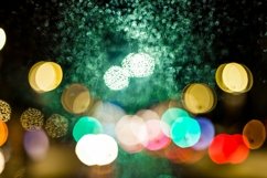blurred gorgeous bokeh | night of bright city lights emerald Product Image 1