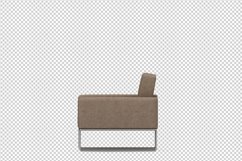 Isometric Arm Chair 3D isolated render Product Image 1