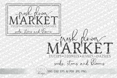 Fresh Flower Market SVG | Farmhouse Spring SVG | dxf and mor Product Image 6