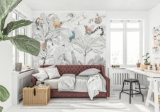Wall mockup - Wallpaper mockup - Scandinavian room scene Product Image 16