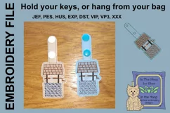 ITH Wishing Well Key Fob - Embroidery Design Product Image 2