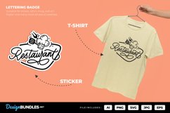 Restaurant Badge Lettering Product Image 1