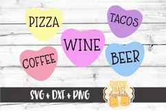 Heart Messages - Valentine SVG PNG DXF Cutting Files Product Image 1