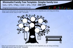 Minimalist family tree template / simpler family tree Product Image 3