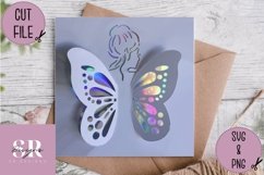 3D Fairy| Paper cutting | pop up Fairy SVG Product Image 3