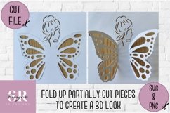 3D Fairy| Paper cutting | pop up Fairy SVG Product Image 2