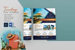 Travel Agency Flyer Template, Ms Word and Photohsop Template Product Image 1