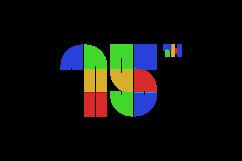 15th anniversary colorful logo template number graphic Product Image 2