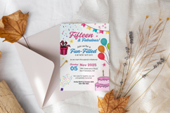 15th Birthday Invitation Card Template Product Image 8