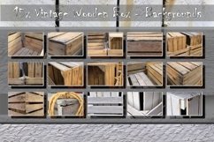 15x Vintage wooden boxes - background Product Image 1