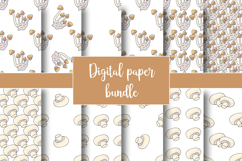 Illustration in hand draw style. Mushrooms. Seamless pattern Product Image 1