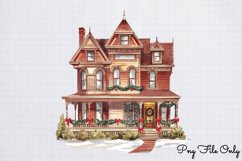 Victorian Christmas Sublimation Clipart PNG Product Image 1