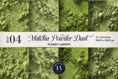 Matcha Powder Texture, Green Matcha Dust Digital Paper Product Image 1