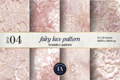 Fairy Lace Digital Paper, Floral Lace Pattern Product Image 1