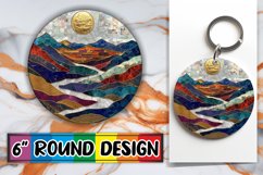 Mosaic Magic Car Coasters: Golden Splendor Product Image 1