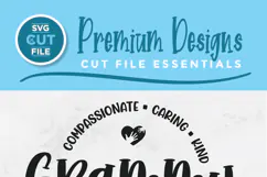 Grammy svg - a Grammy heart grandma svg for crafters Product Image 2
