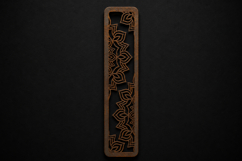 Mandala Edge Wooden Bookmark for Book Lovers Product Image 1