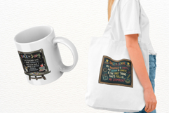 Sarcastic Classroom Chalkboard PNG Sublimation Product Image 3