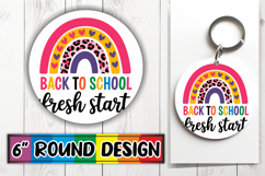 Luminous Round Designs Sublimation, Back To School Product Image 1