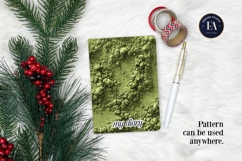 Matcha Powder Texture, Green Matcha Dust Digital Paper Product Image 4