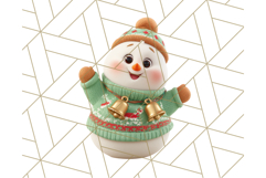 Adorable Snowman Character PNG Clipart Product Image 4