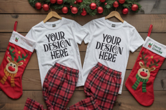 Christmas Family Matching Group Flat Lay Mockup Product Image 1