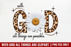 With God All Things Are Possible PNG Product Image 1
