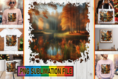 VIBRANT TOTE BAG Design Ideas PNG, Autumn Product Image 1