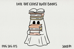 Cute Line Art Doodle Ghost BUNDLE | Halloween PNG SVG EPS Product Image 17