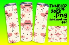 Charming Smile Pattern Tumbler Wrap PNG 20oz Product Image 1