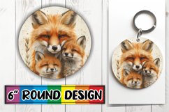 Radiant Sublimation Circle Keychain Assortment Product Image 1