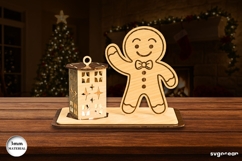 Christmas Stand Candle Holders Bundle | Laser Cut | SVG Product Image 2