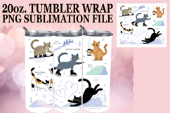 JOYFUL PRESENT 20oz TUMBLER WRAP, Funny Cat Product Image 1