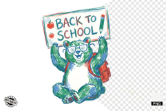 Back To School Teddy Bear Clipart Product Image 1